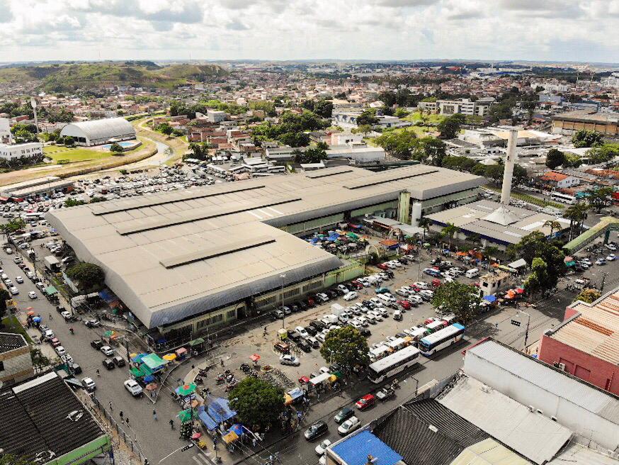 Centro Comercial de Camaçari visto de cima